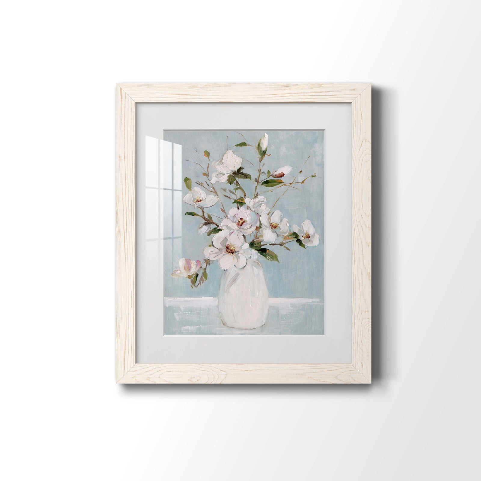 Magnolia Charm - Barnwood Framed Art Print