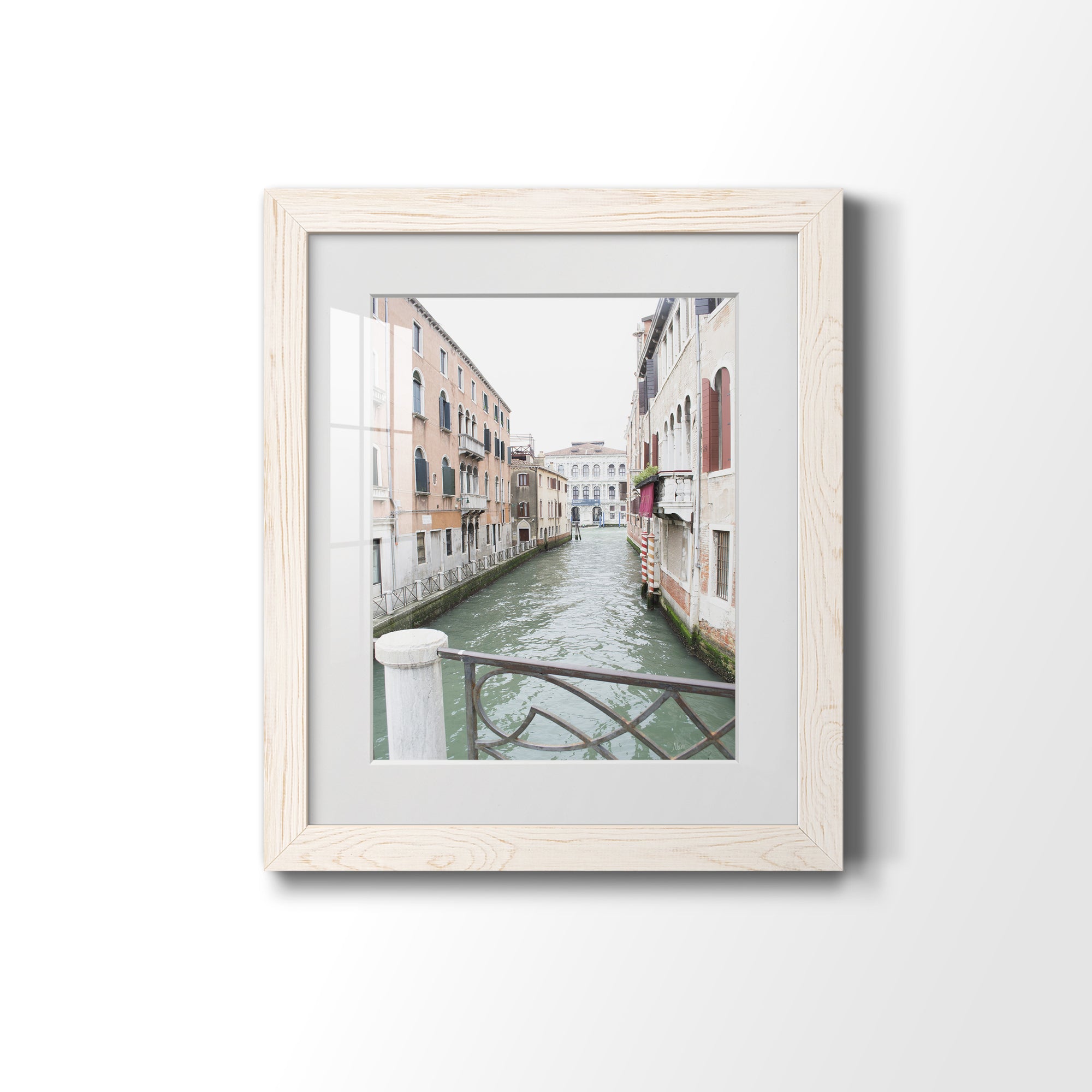 Venice Canal I - Premium Framed Print - Distressed Barnwood Frame - Ready to Hang