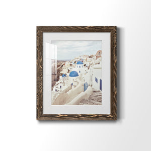 Santorini - Premium Framed Print - Distressed Barnwood Frame - Ready to Hang