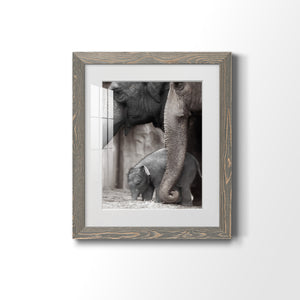 Family Moment - Barnwood Framed Art Print