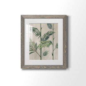 Modern Fronds II - Barnwood Framed Art Print