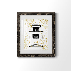Glitter Perfume I - Barnwood Framed Art Print
