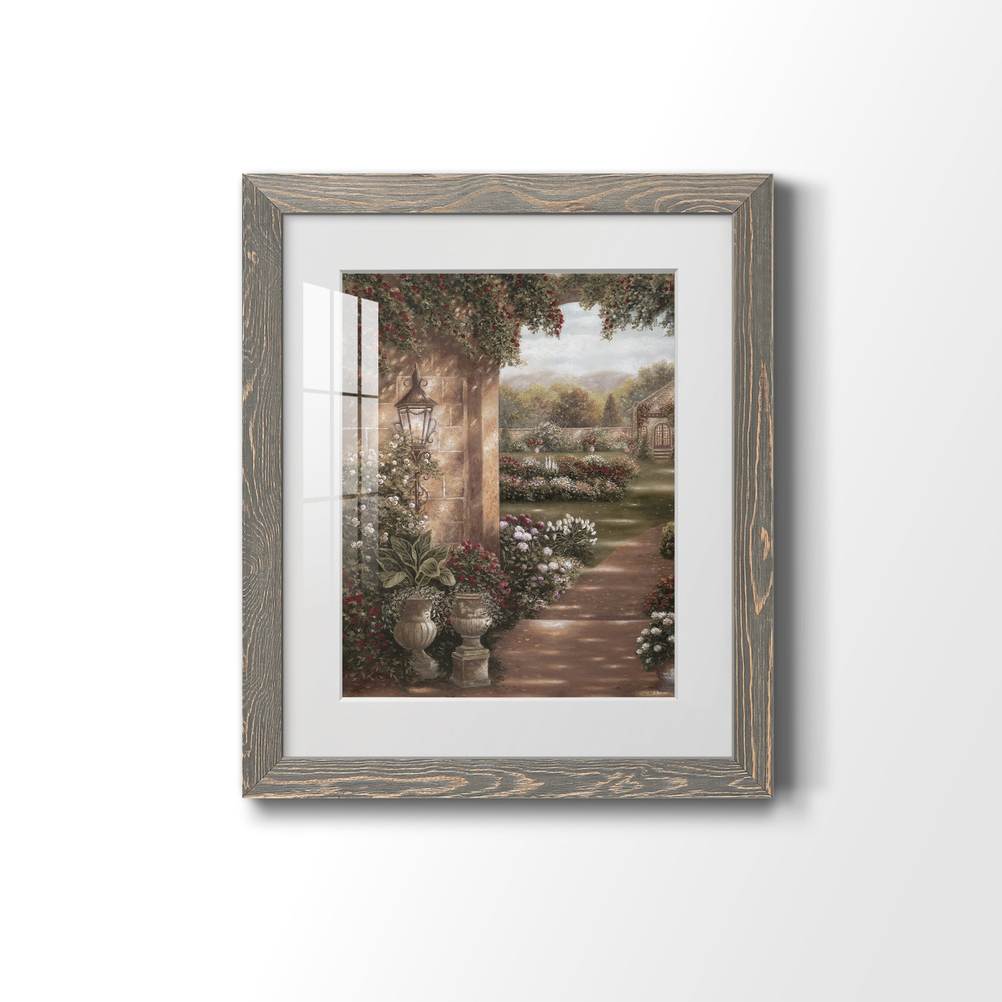 Evening in the Conservatory - Barnwood Framed Art Print