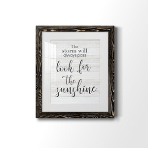 Look for the Sunshine - Premium Framed Print - Distressed Barnwood Frame - Ready to Hang