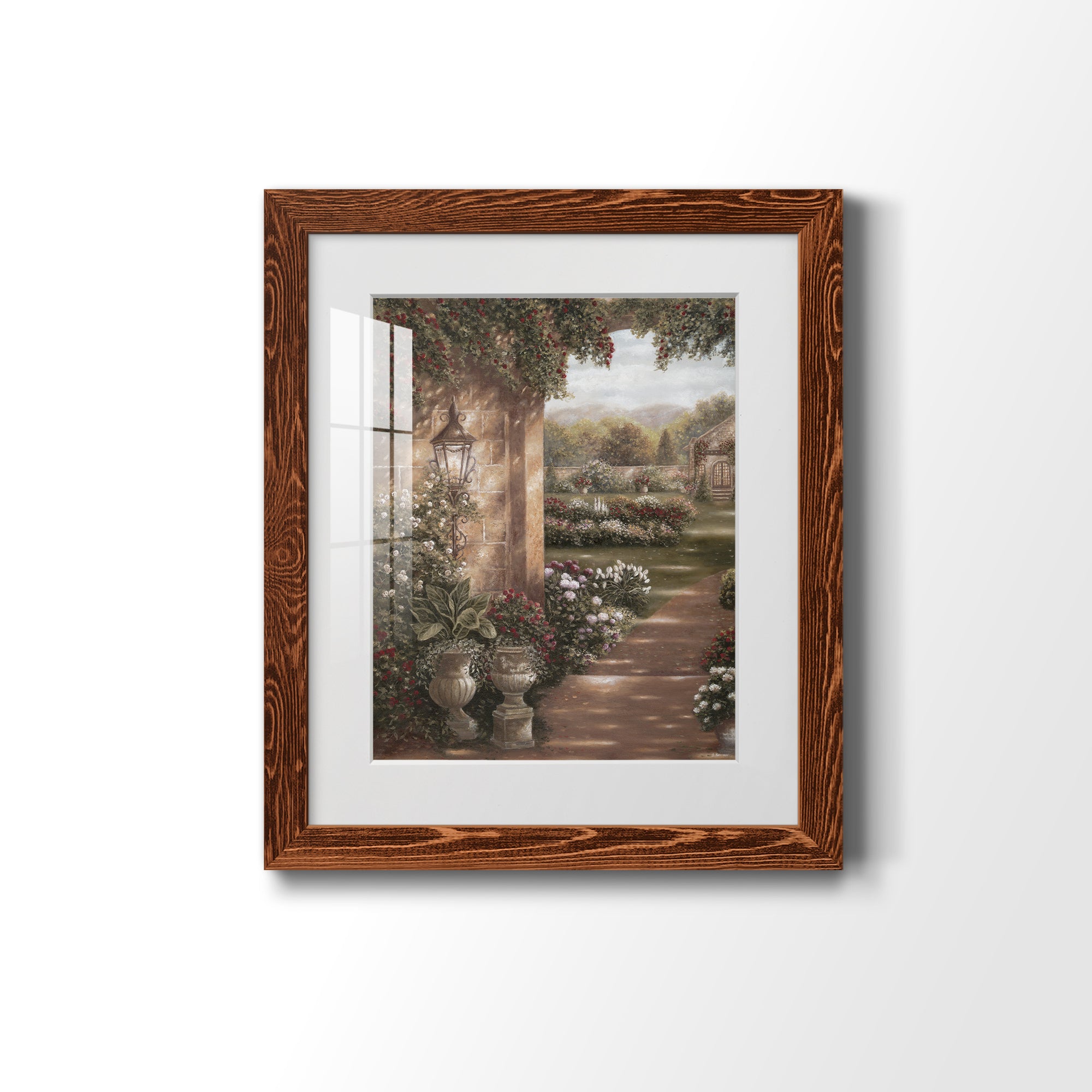 Evening in the Conservatory - Barnwood Framed Art Print