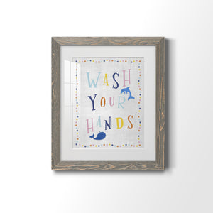 Wash Your Hands - Premium Framed Print - Distressed Barnwood Frame - Ready to Hang