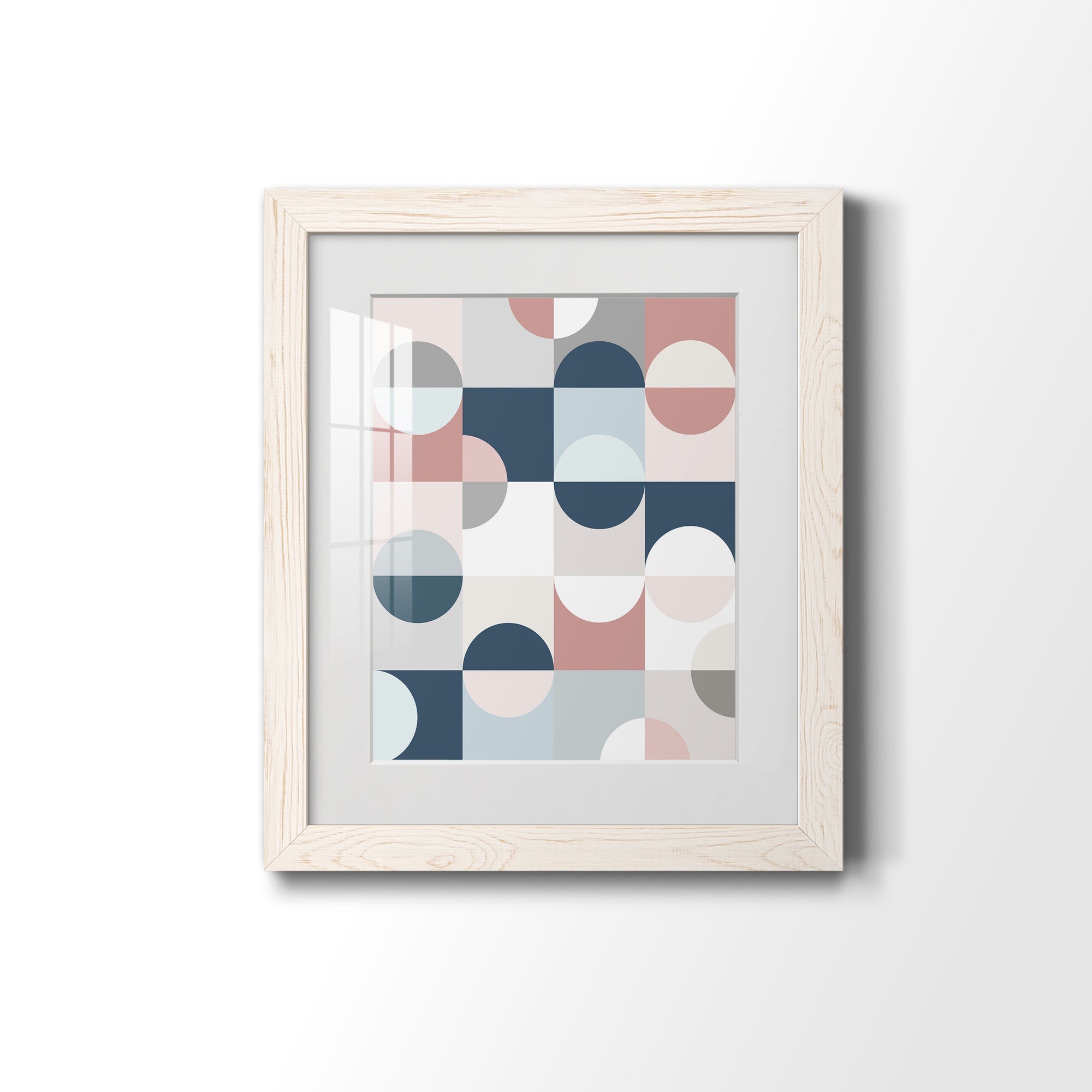 Modern Reflection - Barnwood Framed Art Print