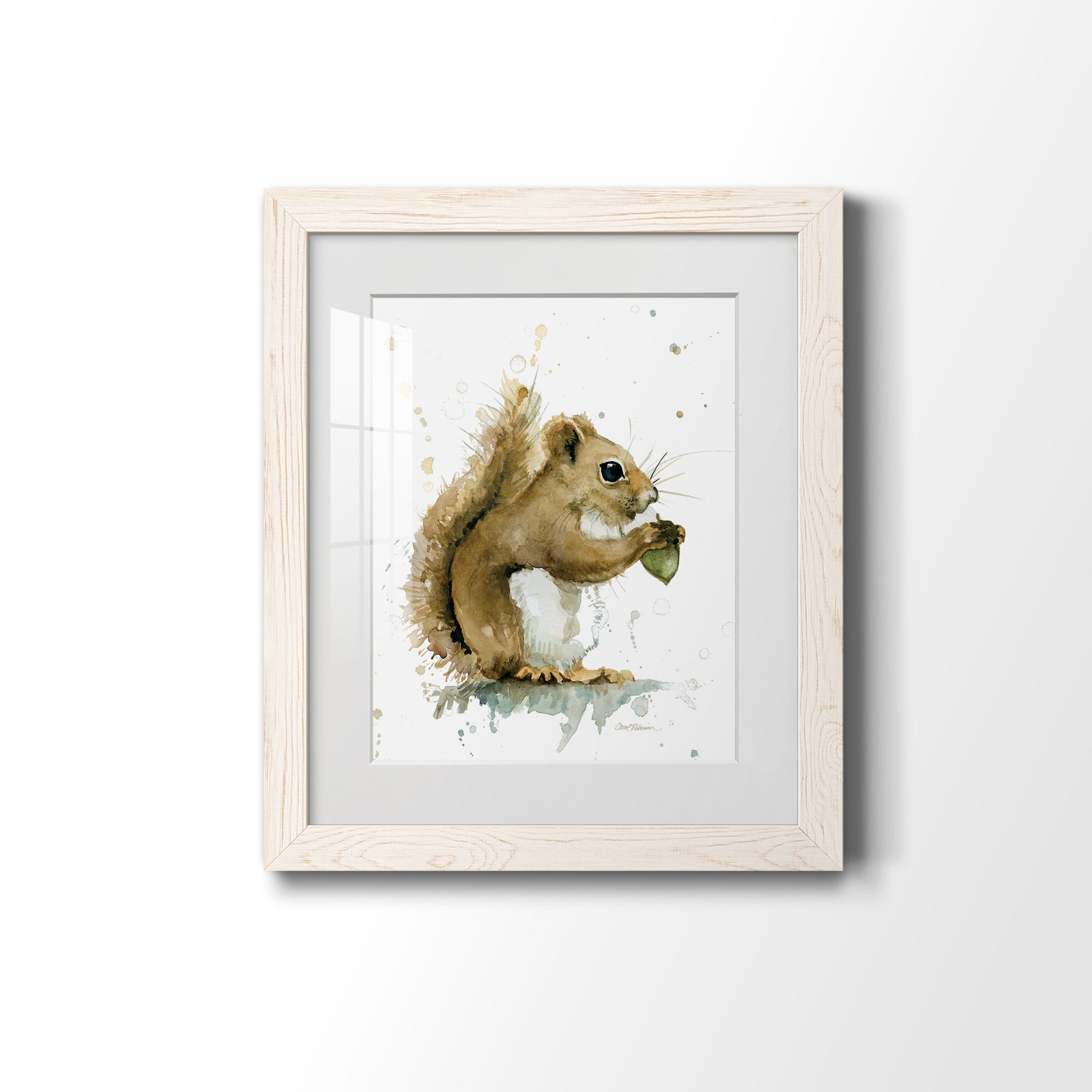 Harvest Squirrel - Barnwood Framed Art Print