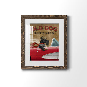 Old Dog Classics - Premium Framed Print - Distressed Barnwood Frame - Ready to Hang