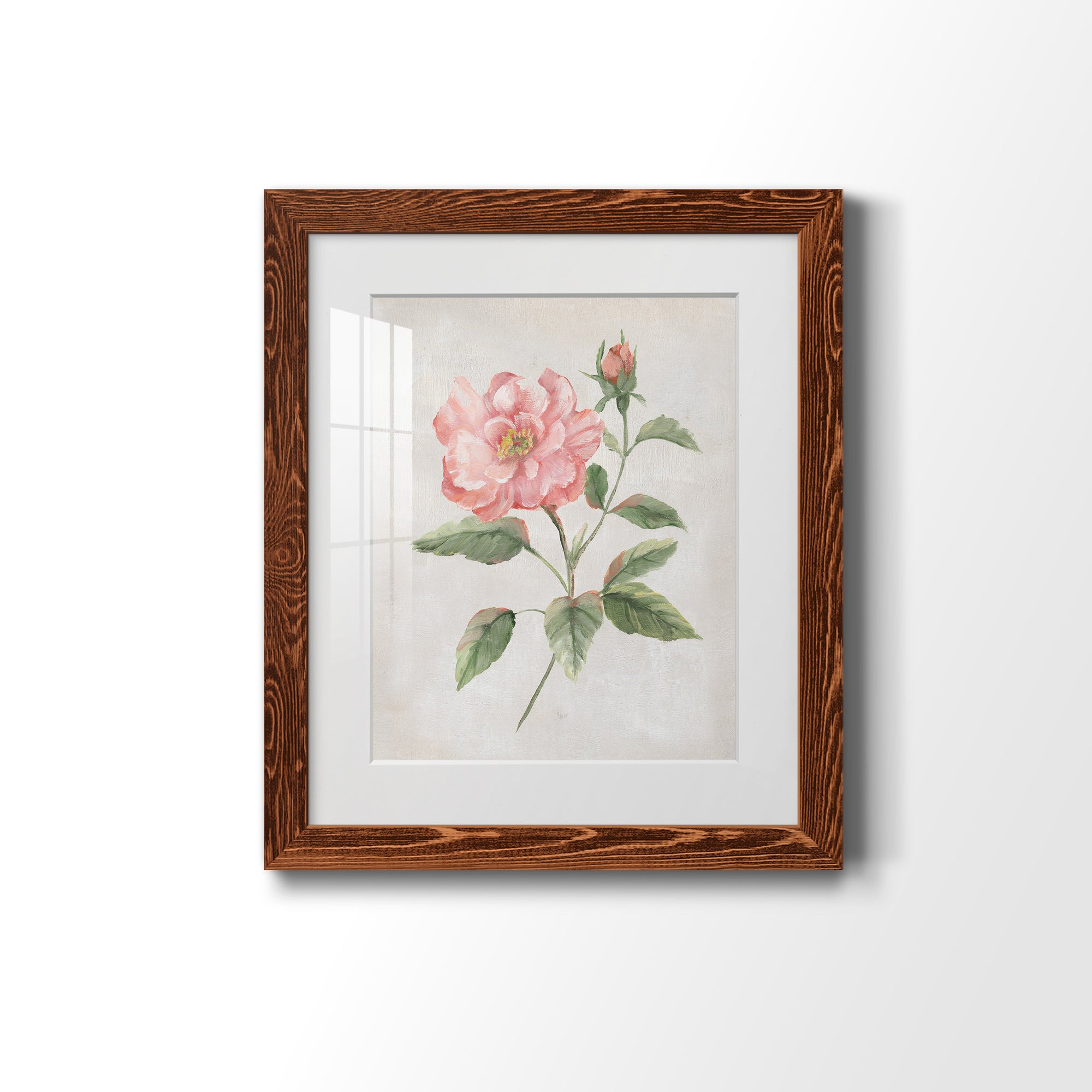 Grandiflora II - Barnwood Framed Art Print
