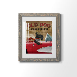 Old Dog Classics - Premium Framed Print - Distressed Barnwood Frame - Ready to Hang