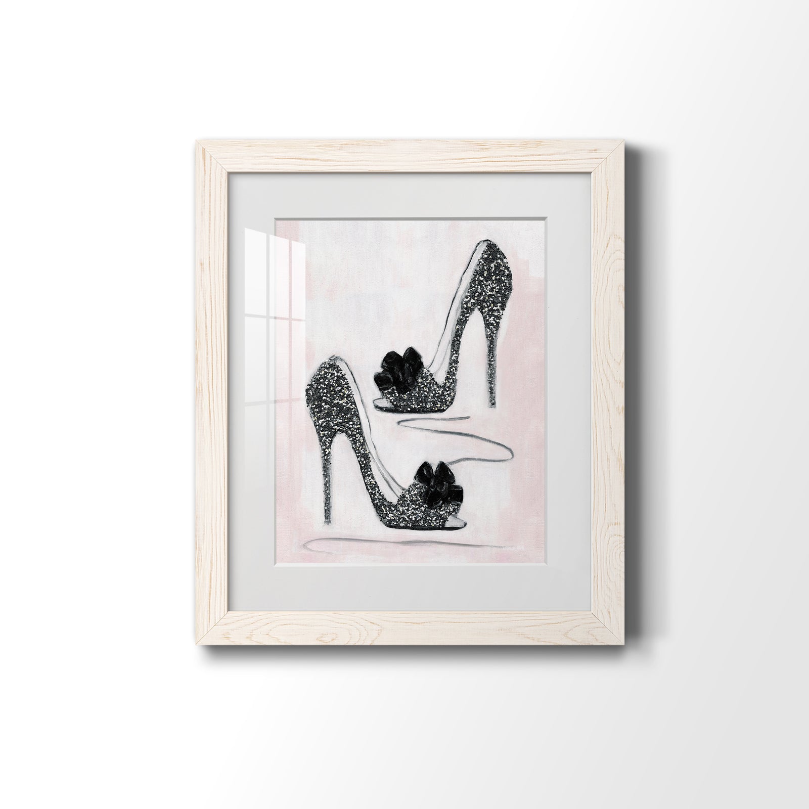 Shoes That Dazzle I - Barnwood Framed Art Print
