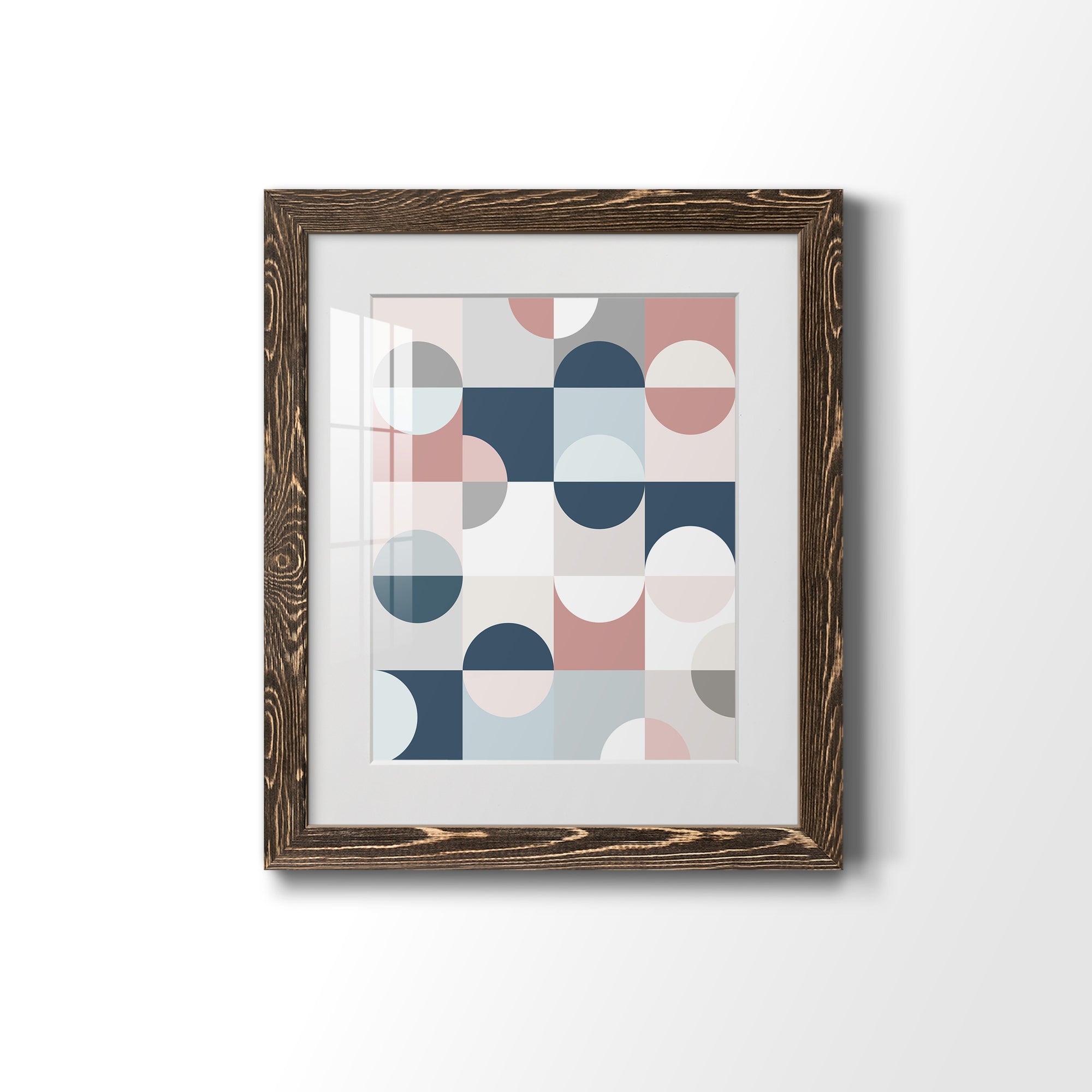 Modern Reflection - Barnwood Framed Art Print