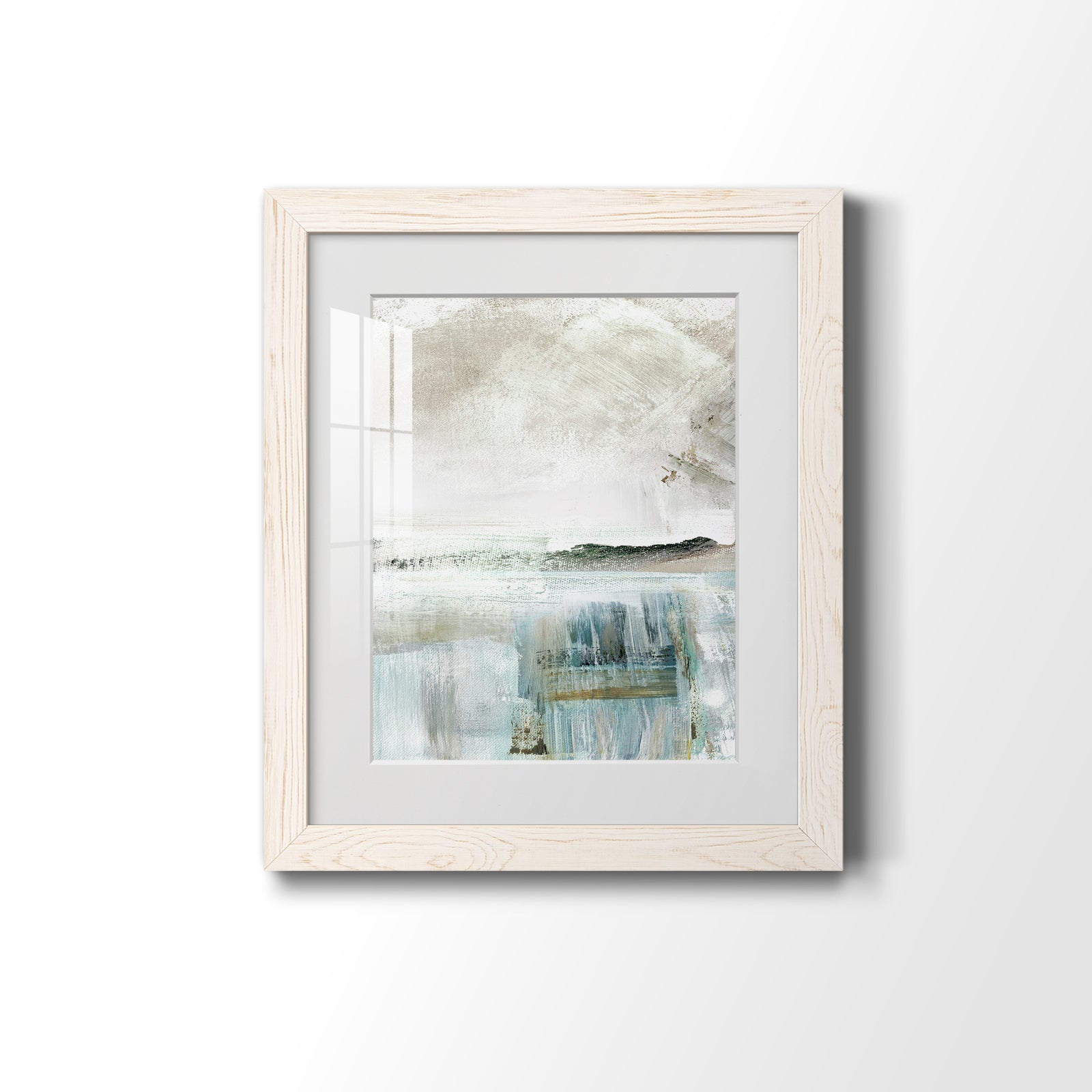 Summer Teal II - Barnwood Framed Art Print