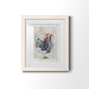 Sunday Best Hen - Barnwood Framed Art Print