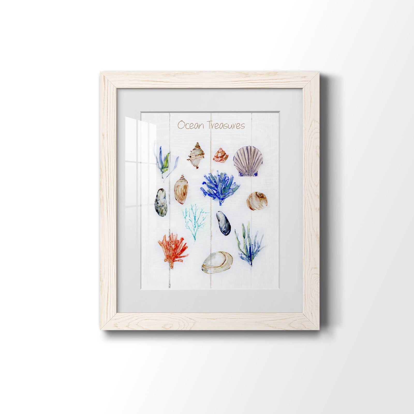 Ocean Treasures - Premium Framed Print - Distressed Barnwood Frame - Ready to Hang