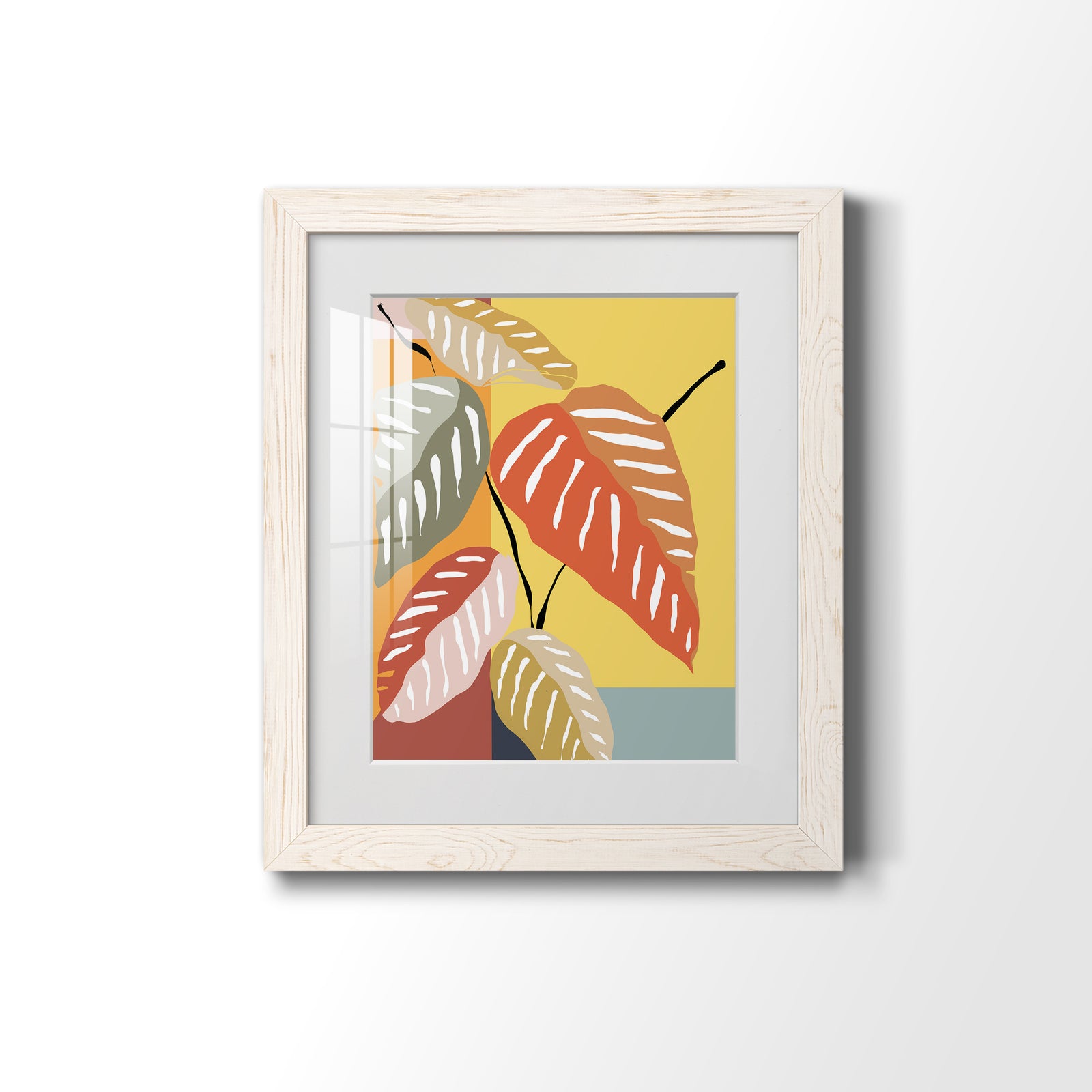Tropical Plant I - Premium Framed Print - Distressed Barnwood Frame - Ready to Hang