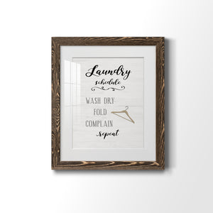 Laundry Complain - Premium Framed Print - Distressed Barnwood Frame - Ready to Hang