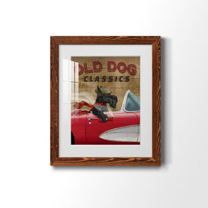 Old Dog Classics - Premium Framed Print - Distressed Barnwood Frame - Ready to Hang