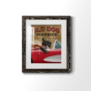 Old Dog Classics - Premium Framed Print - Distressed Barnwood Frame - Ready to Hang