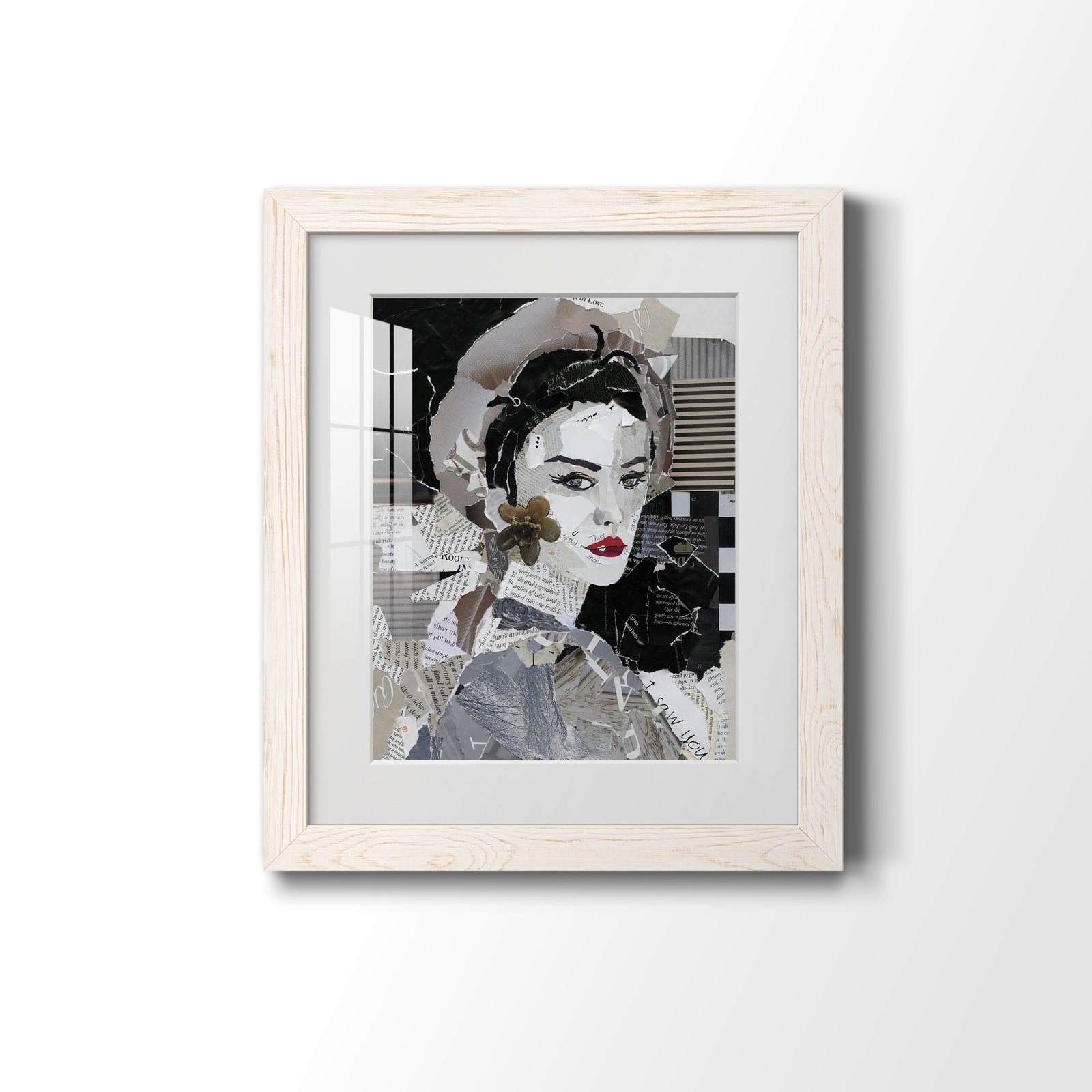 Runway Pause - Barnwood Framed Art Print