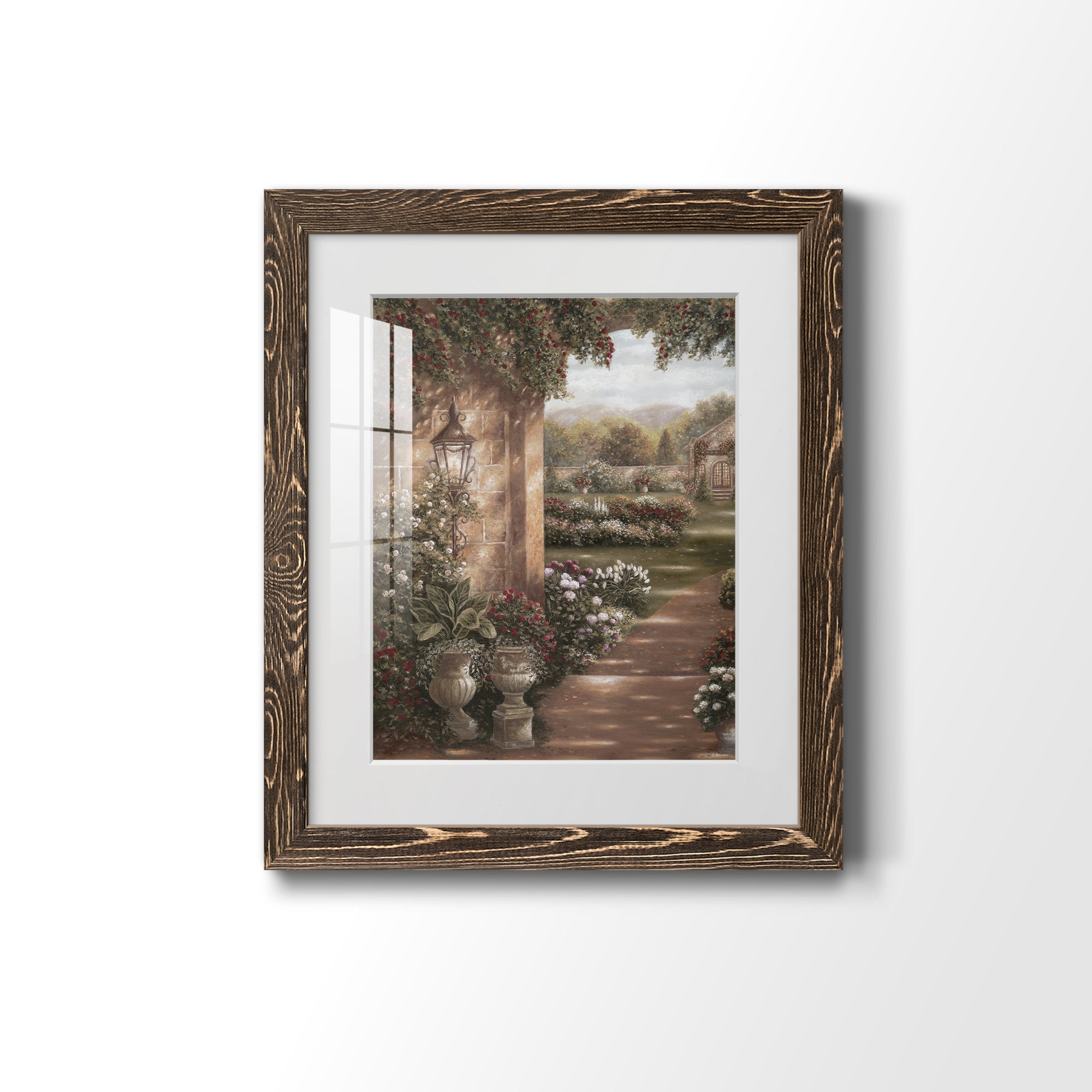 Evening in the Conservatory - Barnwood Framed Art Print