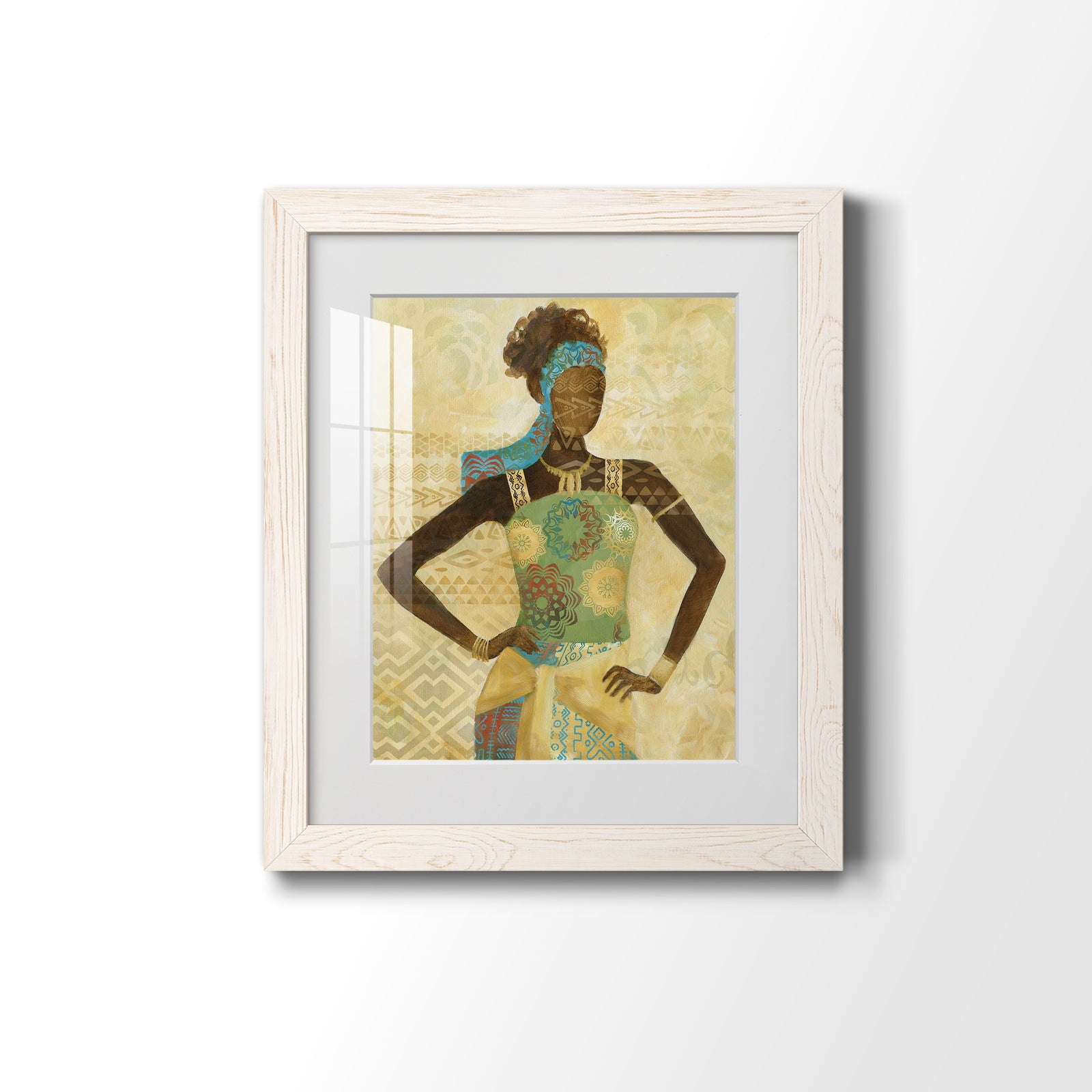 Tribal Vision I - Barnwood Framed Art Print