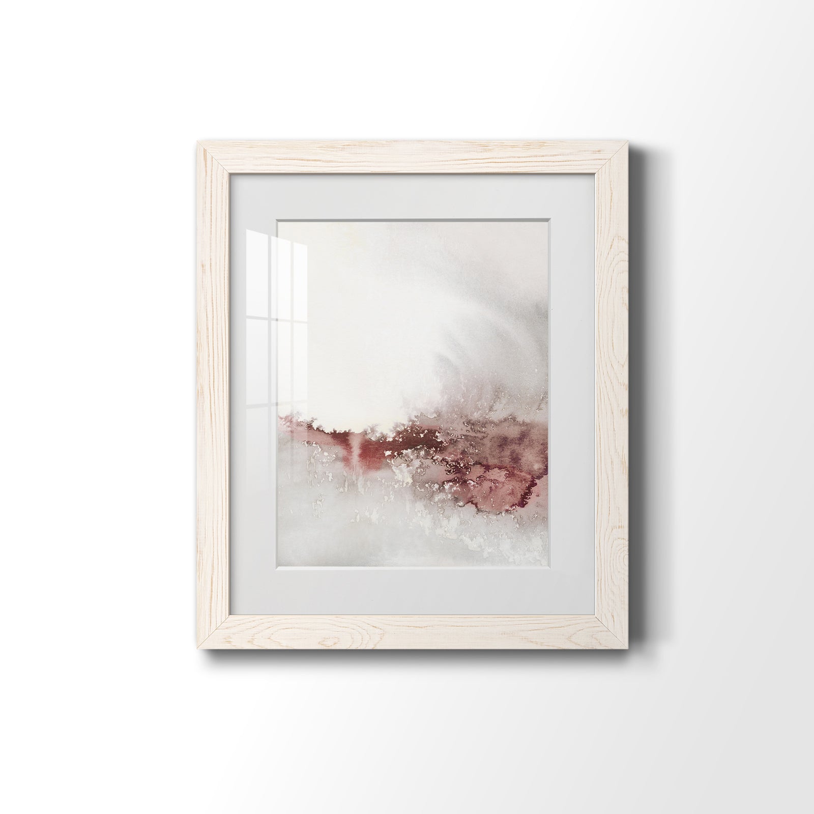 Soft Waves I - Premium Framed Print - Distressed Barnwood Frame - Ready to Hang