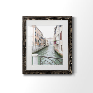 Venice Canal I - Premium Framed Print - Distressed Barnwood Frame - Ready to Hang
