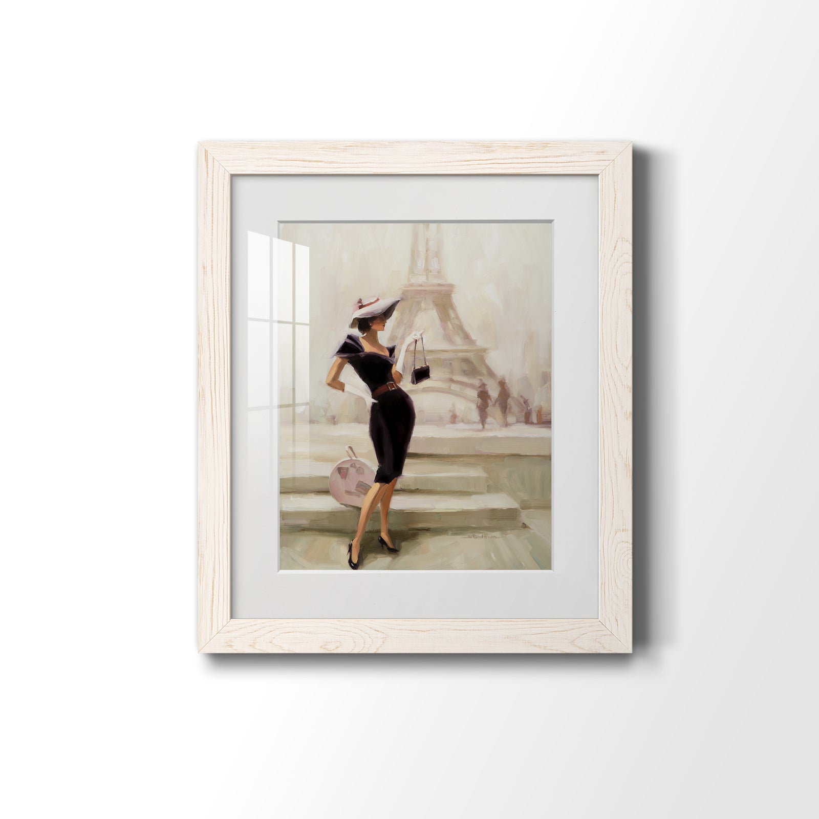 Love, From Paris - Barnwood Framed Art Print
