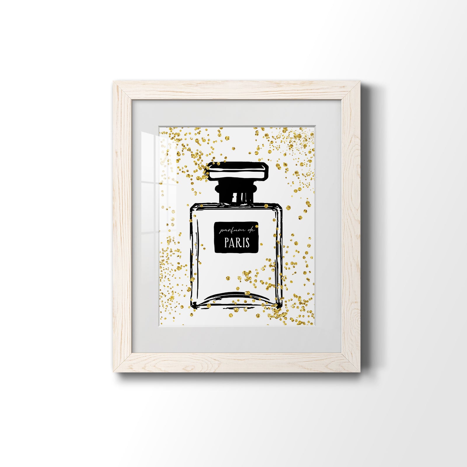 Glitter Perfume I - Barnwood Framed Art Print