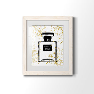 Glitter Perfume I - Barnwood Framed Art Print