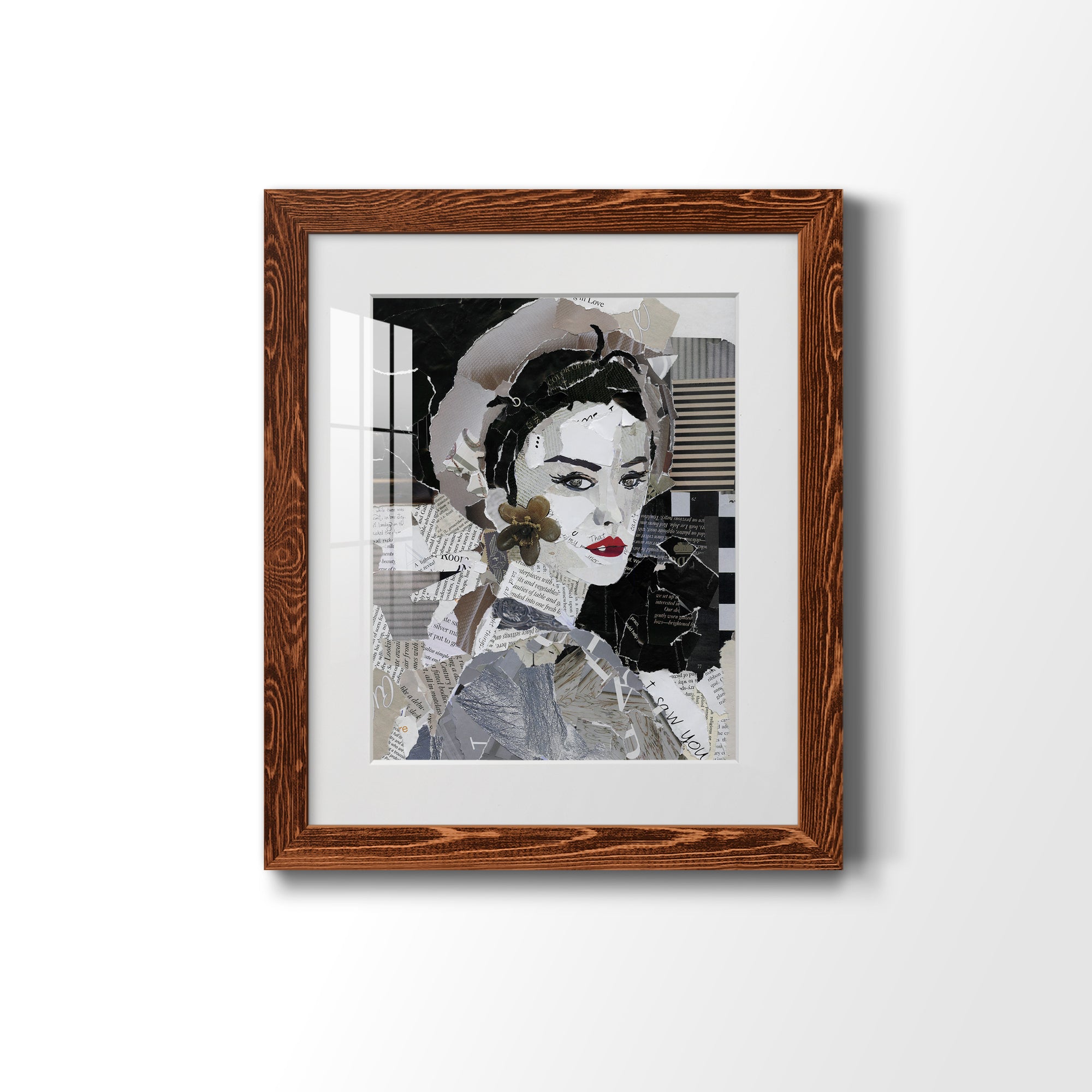 Runway Pause - Barnwood Framed Art Print