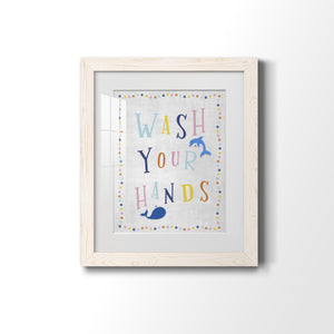 Wash Your Hands - Premium Framed Print - Distressed Barnwood Frame - Ready to Hang