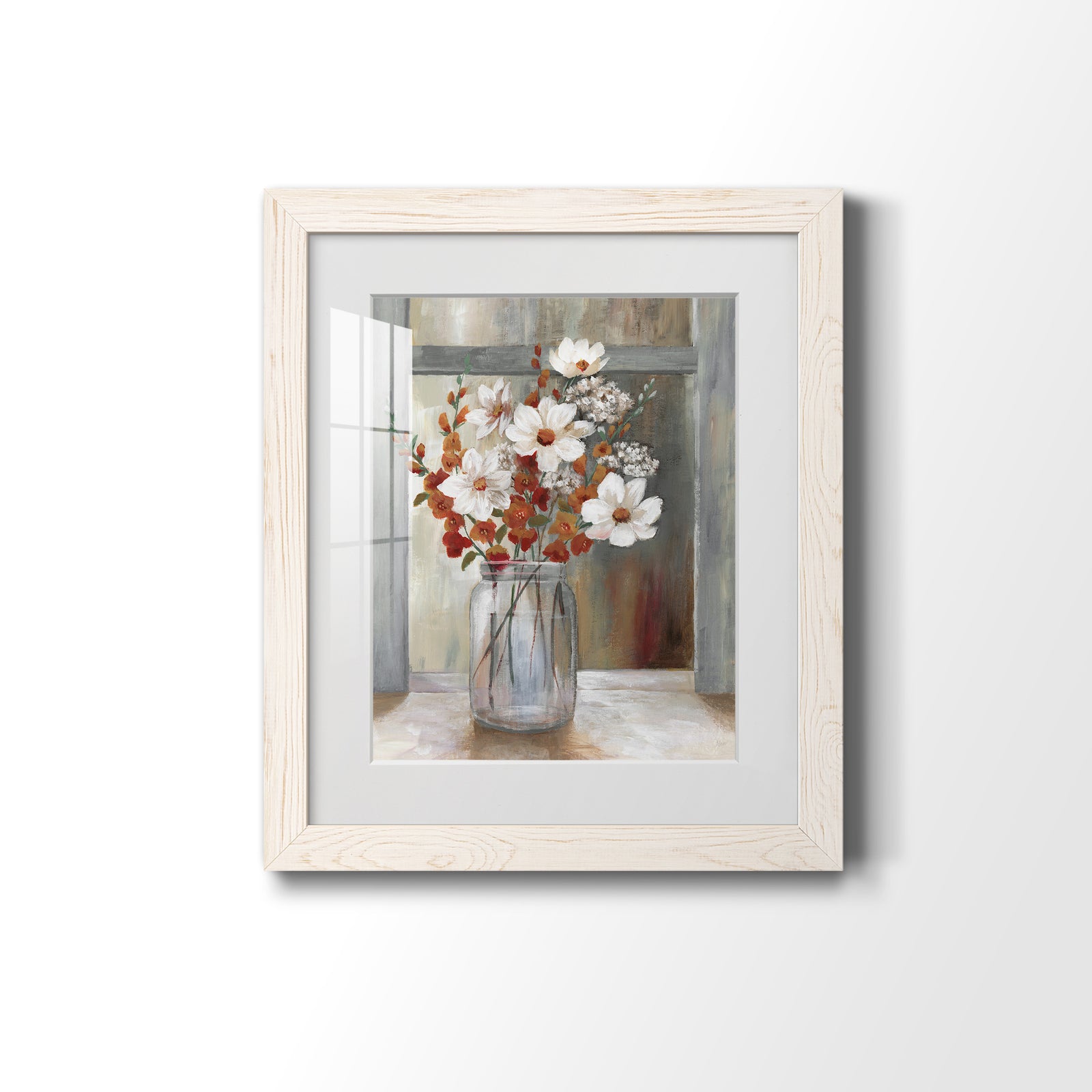 Autumn Spray - Barnwood Framed Art Print