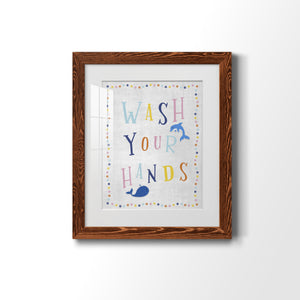 Wash Your Hands - Premium Framed Print - Distressed Barnwood Frame - Ready to Hang