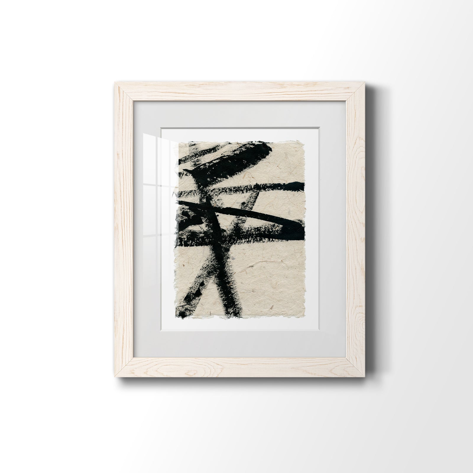Lines Crossed III - Premium Framed Print - Distressed Barnwood Frame - Ready to Hang
