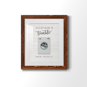 Tumble - Premium Framed Print - Distressed Barnwood Frame - Ready to Hang