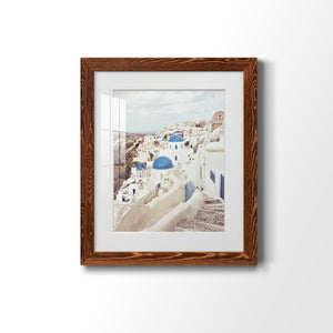 Santorini - Premium Framed Print - Distressed Barnwood Frame - Ready to Hang