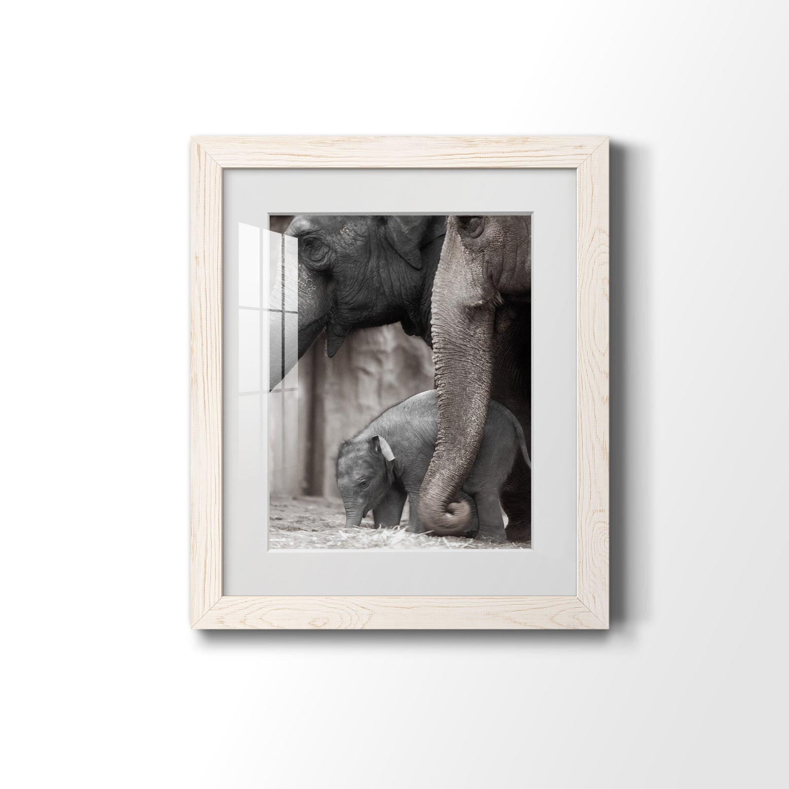 Family Moment - Barnwood Framed Art Print