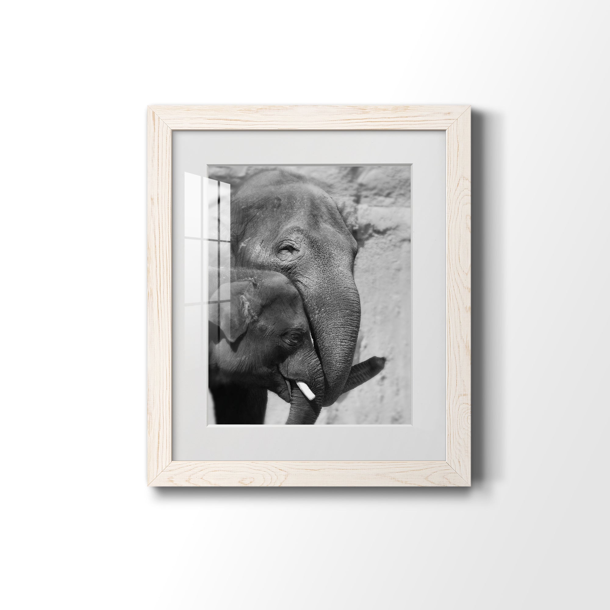 Tender Moment - Barnwood Framed Art Print