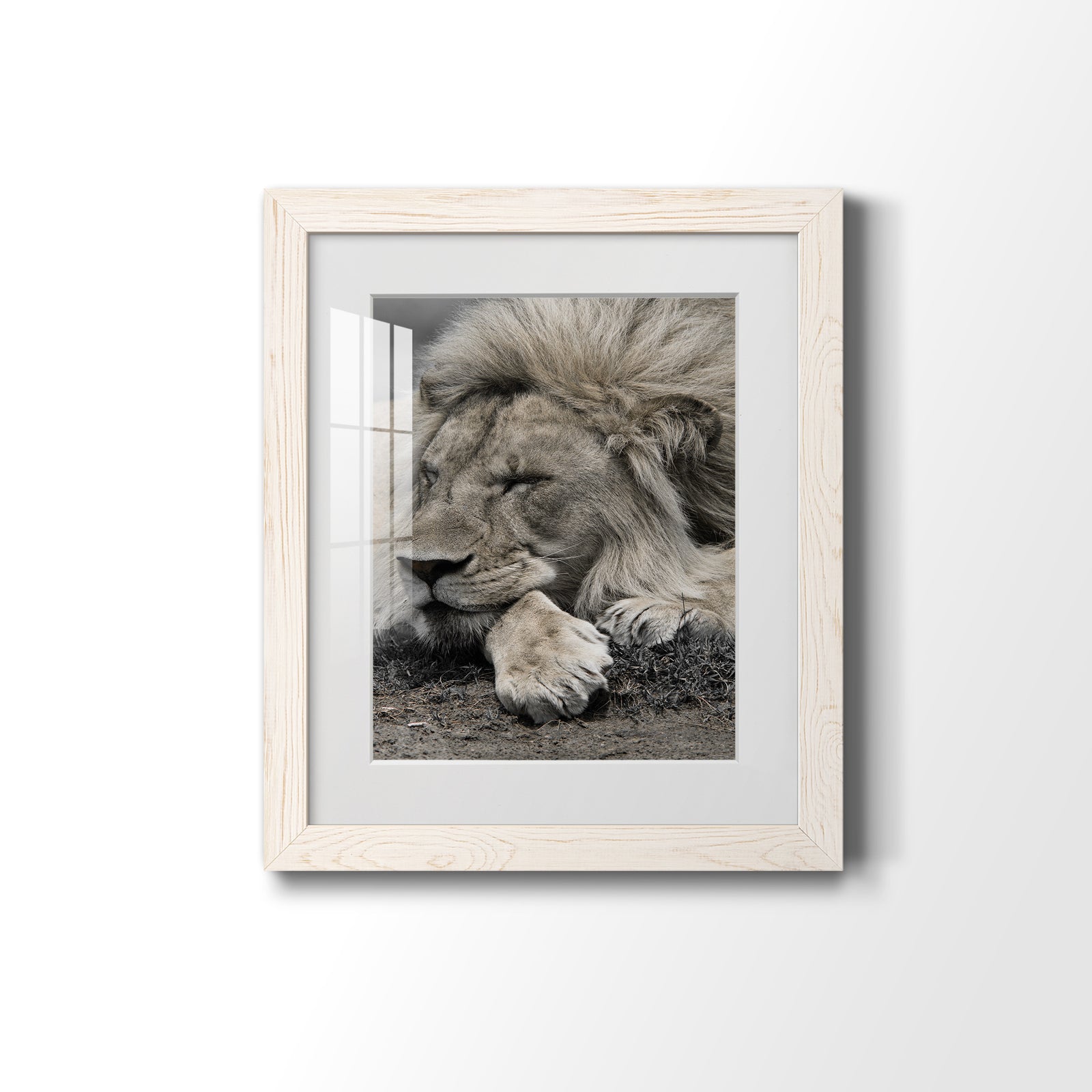 Sleepy Afternoon in Masai Mara - Barnwood Framed Art Print