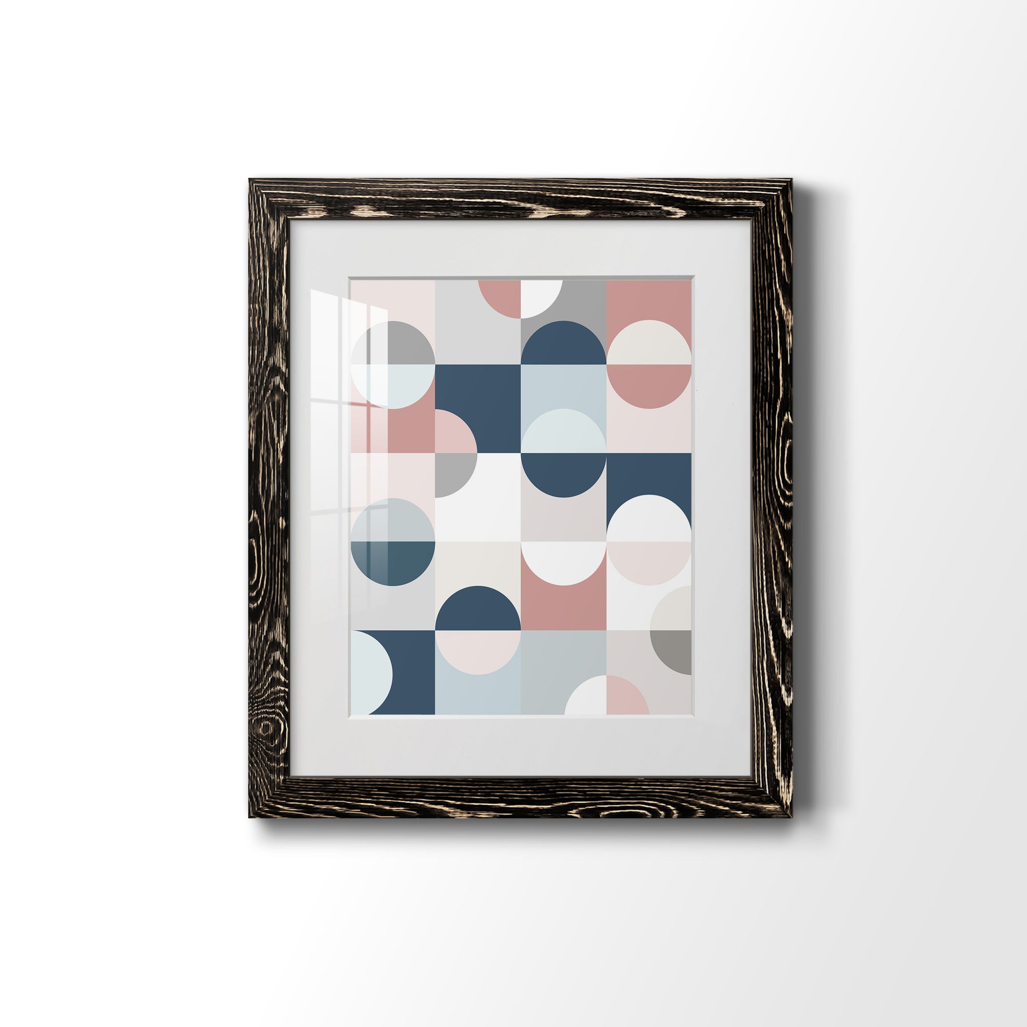 Modern Reflection - Barnwood Framed Art Print
