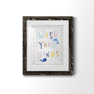 Wash Your Hands - Premium Framed Print - Distressed Barnwood Frame - Ready to Hang