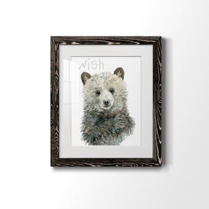 Forest Fur Baby Bear - Premium Framed Print - Distressed Barnwood Frame - Ready to Hang