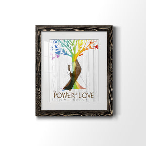 Power of Love - Premium Framed Print - Distressed Barnwood Frame - Ready to Hang