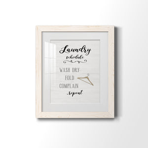 Laundry Complain - Premium Framed Print - Distressed Barnwood Frame - Ready to Hang