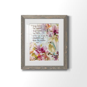 He Watches Me - Barnwood Framed Art Print