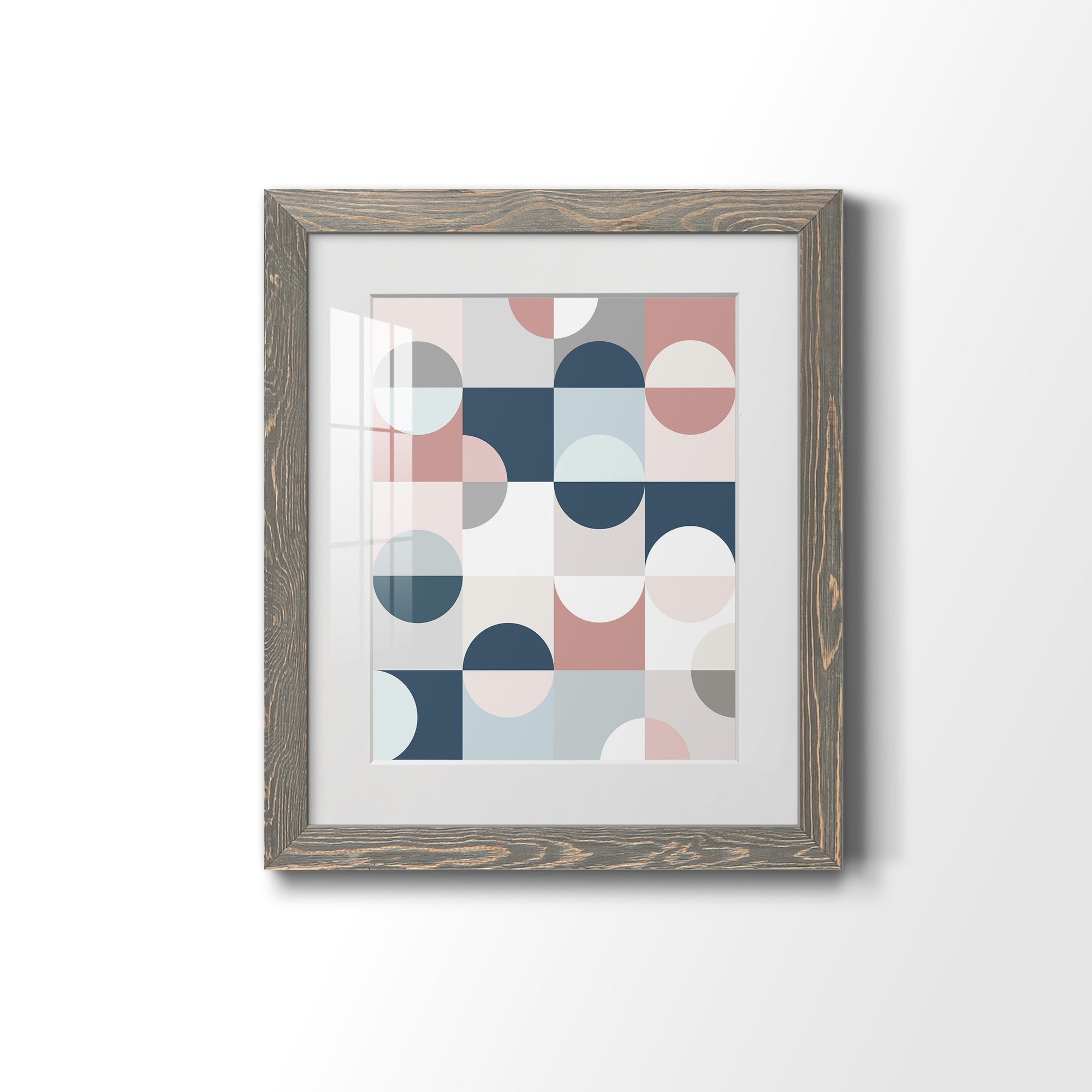 Modern Reflection - Barnwood Framed Art Print