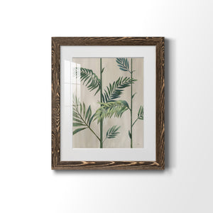 Modern Fronds II - Barnwood Framed Art Print